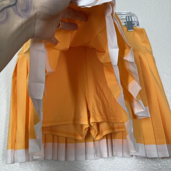 OFFLINE By Aerie Skort Womens Medium Orange Pleated Tennis Athletic Real Good - Picture 6 of 16